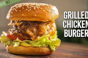Garlic & Chili BBQ Chicken Burgers - The Juiciest Grilled Burger Recipe!