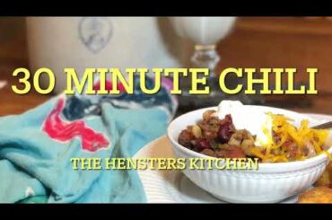 The BEST 30 Minute CHILI RECIPE!