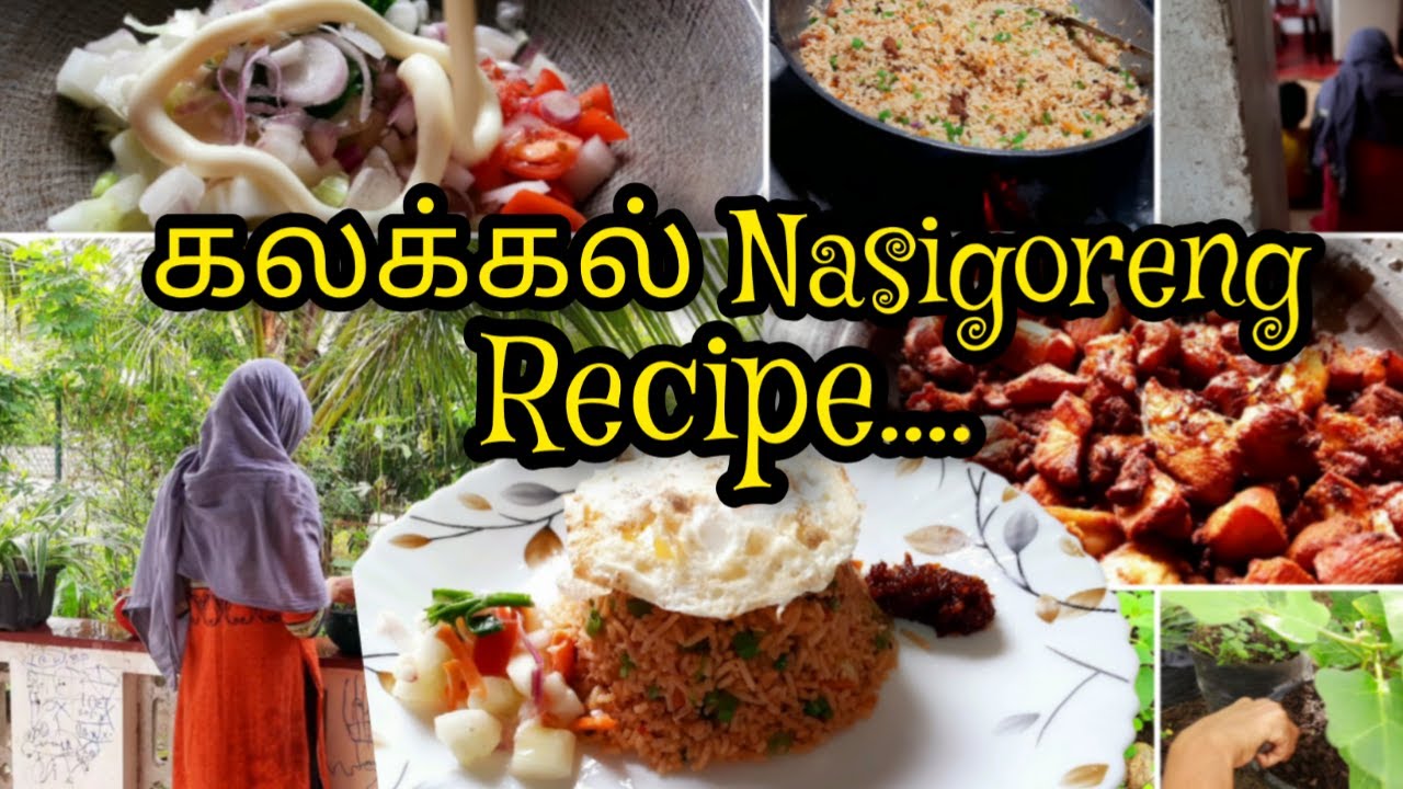 Srilankan tamil vlog/Nasigoreng recipe in tamil/chili paste recipe