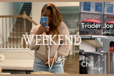 Vlog : Fall Trader Joe's shopping FAIL + haul | Home Goods shopping | Chili Recipe