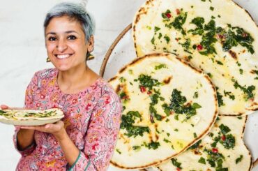 SOFTEST GARLIC CHILLI NAAN | Delicious naan without the oven | No yeast | Food with Chetna