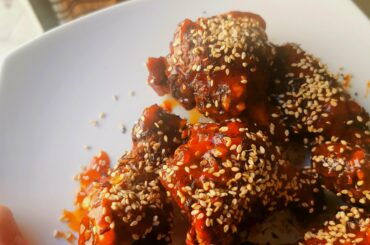 Buldak Korean fried chicken because I want my wings to be nuclear