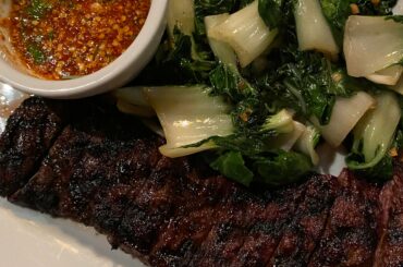 Thai style skirt steak where I work