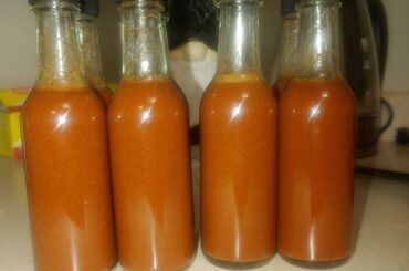 I'm starting my own hot sauce business. It will focus on both heat and flavour. This is my first recipe which I call Fenrir's Might. My brand is called Hel's Heat. I just don't have labels or website stuff yet since I'm brand new. This flavour has reapers, ghosts and scorpions in it.