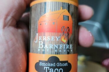 One of the best hot sauces I've ever tried. Jersey Barnfire Smoked Ghost Taco. A sustained heat, and incredible flavor. I HIGHLY recommend this!!!