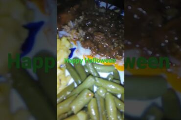 #shorts#bbq rib tip#green beans #mac n cheese #chili beans