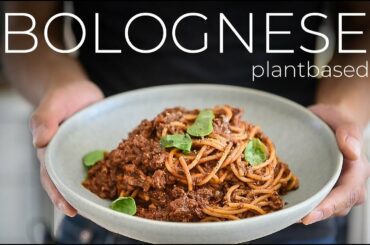 GETTING SAUCEY WITH THIS BOLOGNESE INSPIRED PLANTBASED RECIPE