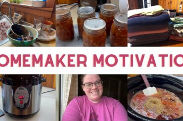 HOMEMAKER MOTIVATION || I GOT A PRESSURE CANNER!! | Cook and Clean with me