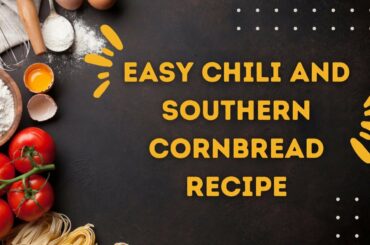 EASY PREP - LOW CARB Chili with NO beans. Optional Cornbread Recipe included