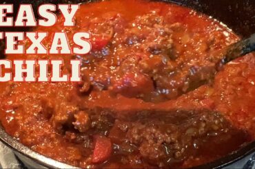 EASY TEXAS CHILI | BEEF CHILI RECIPE