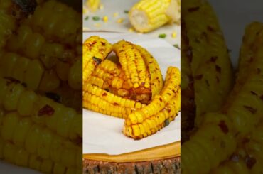 Chili Garlic Corn Ribs #homemade #tasty #snacks #corn