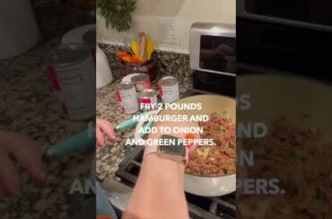 EASY RECIPE: How to make homemade chili #shorts #chili #cooking