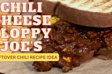 CHILI CHEESE SLOPPY JOE’S | LEFTOVER CHILI RECIPE IDEA
