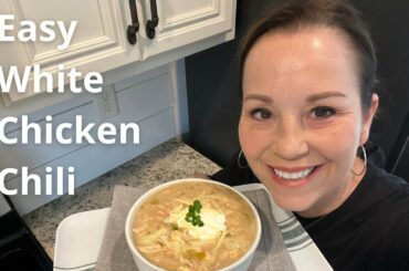 How to make the easiest white chicken chili | Simple dinner idea | Soup recipe from @BUSH'S Beans