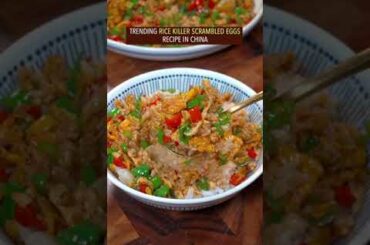 EASY RICE KILLER SCRAMBLE EGGS RECIPE, HOW MANY BOWLS OF RICE WILL YOU FINISH WITH IT? #recipe #egg
