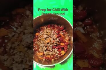 ground turkey Chili with  red kidney beans #cook #groundturkey #chili