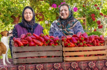 Keep whole year without Freezing. Garlic Marinated Roasted Red Bell Peppers Recipe.