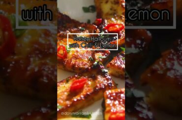 BEST Halloumi Recipe EVER with Honey, Lemon & Chili #shortsrecipe #shorts