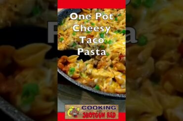 This One Pot Cheesy Taco Pasta Short is the perfect meal for any night!