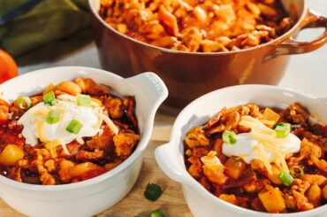 Sausage & Bacon White Bean Chili Recipe