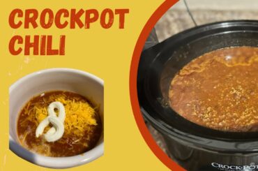 HOMEMADE CHILI IN THE CROCKPOT/CROCKPOT CHILI/EASY RECIPE/WHAT'S FOR DINNER/Vickie Wright