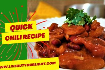 Quick Chili Recipe [Hot Or Spicy Chili] How-To Tonight!