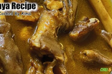 Mutton Paya Recipe @Chili & Mili