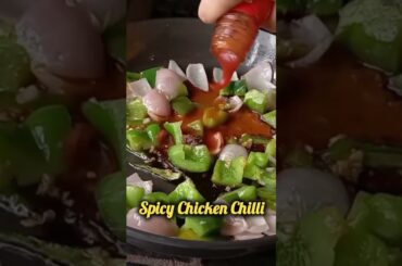 Spicy Chicken Chilli l #chilli #shorts #ytshorts