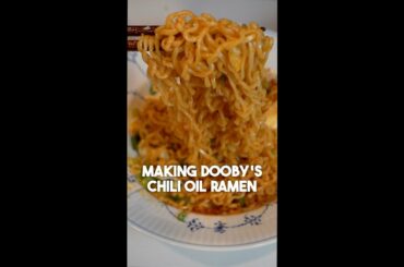Doobydobap's chili oil ramen is SO GOOD! #shorts