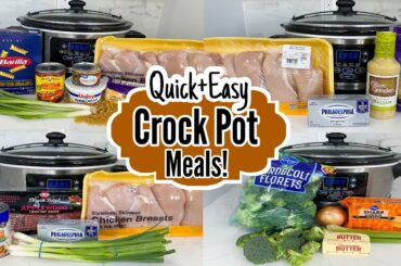 EASIEST Crockpot Dinners | 6 Quick & CHEAP Slow Cooker Recipes | Let's Get COOKING! | Julia Pacheco