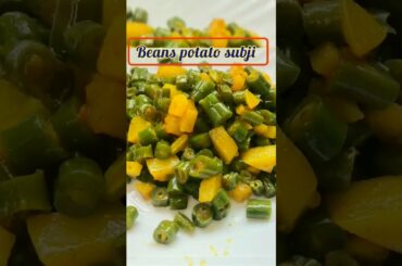 beans potato subji | green beans recipe | beans recipe