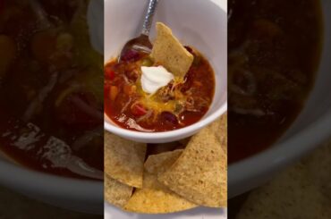 Easy homemade chili #shorts #foodie #reels #food #soup
