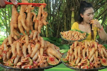 Chicken feet salad with chili cook recipe - Cook recipe