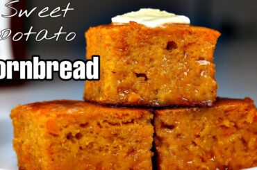 Homemade Sweet Potato Cornbread Recipe | Try This ASAP