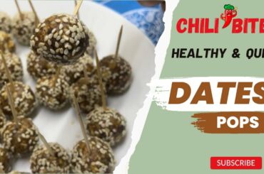Try these 5min Date pop recipes|Healthy recipes|CHILI Bites