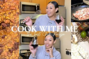 COOK WITH ME | Easy Chili Recipe | How to make the best homemade Chili | CrysHurt