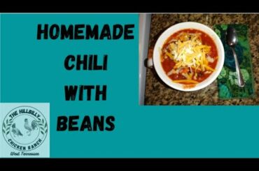 HOMEMADE CHILI WITH BEANS #homemadechiliwithbeans #familyfavoritechilirecipe #wintercomfortfood