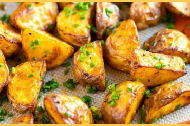 Crispy Roasted Potatoes with Chili and Sour Cream Dip Recipe/Healthy Diet Potatoes By Saba’s channel