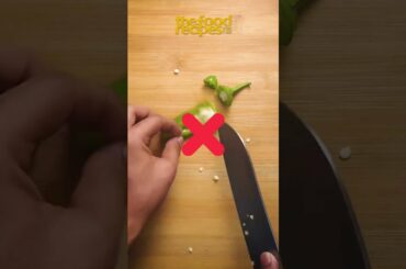 How to Chopped a Chili Pepper - Basic Knife Skills | the food recipes #shorts