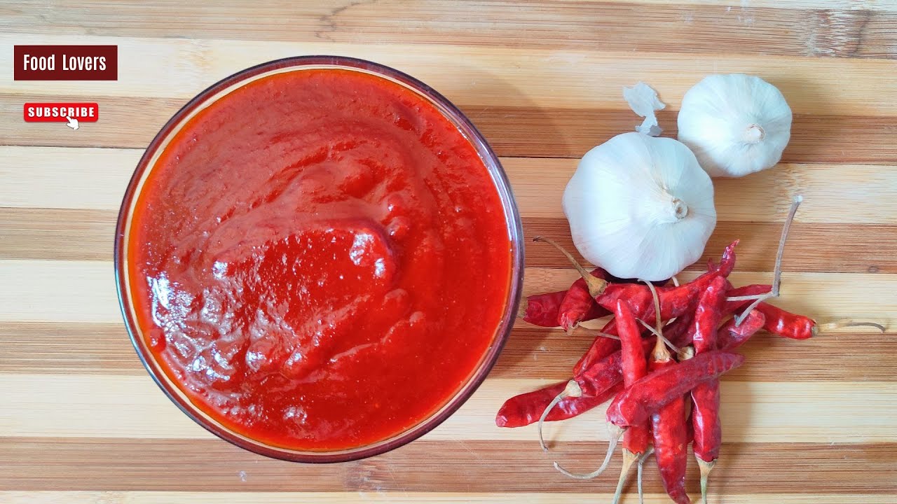 HOT RED CHILLI SAUCE RECIPE This is the BEST tasting, easiest recipe