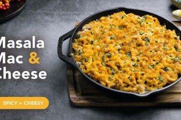 Creamy Masala Mac & Cheese | Easy & Spicy Pasta Recipe | Tasty Stovetop Thanksgiving Dish