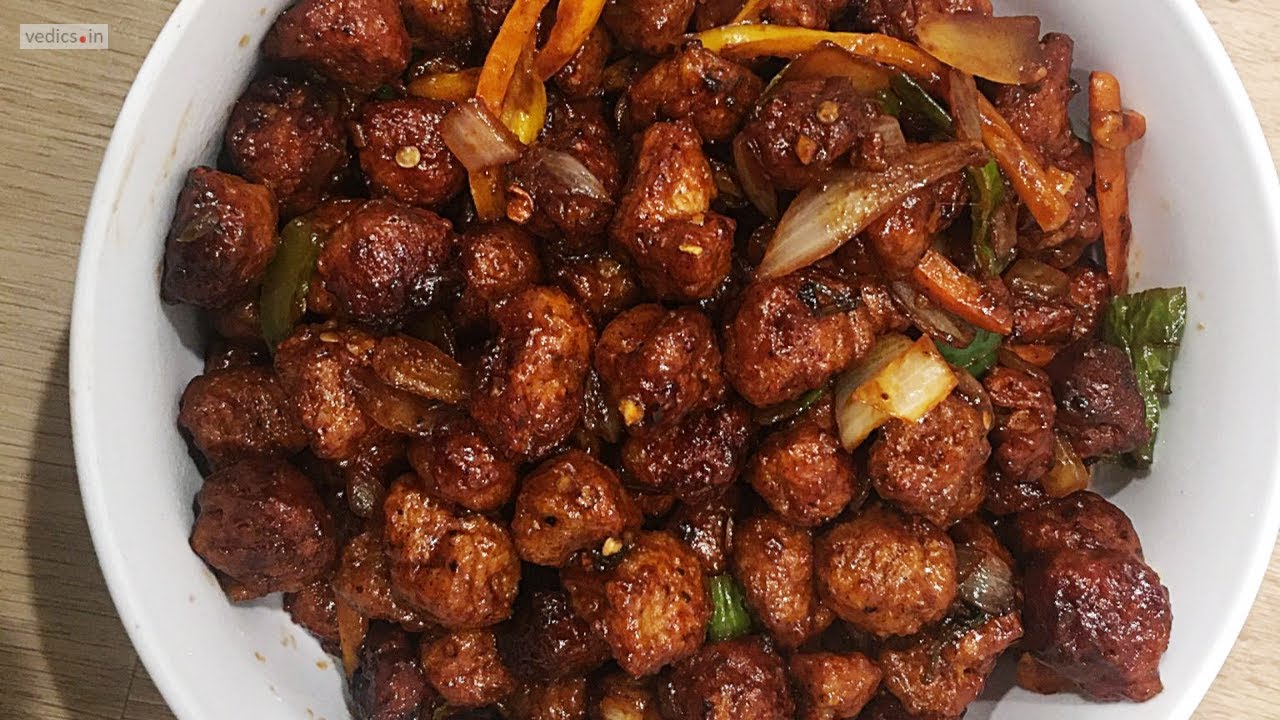 Soya chilli Manchurian Recipe Chilli Soya Soyabean Chilli Soya