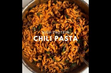 Three Ingredient MEAL PREP CHILI PASTA recipe #shorts #shortsfeed #shortfoodvideo