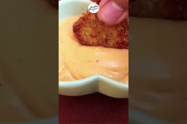 Chicken Nuggets, Fries with Chili Garlic Mayo Sauce | @FoodiesBonjour |