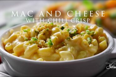 Mac & Cheese , with chili crisp