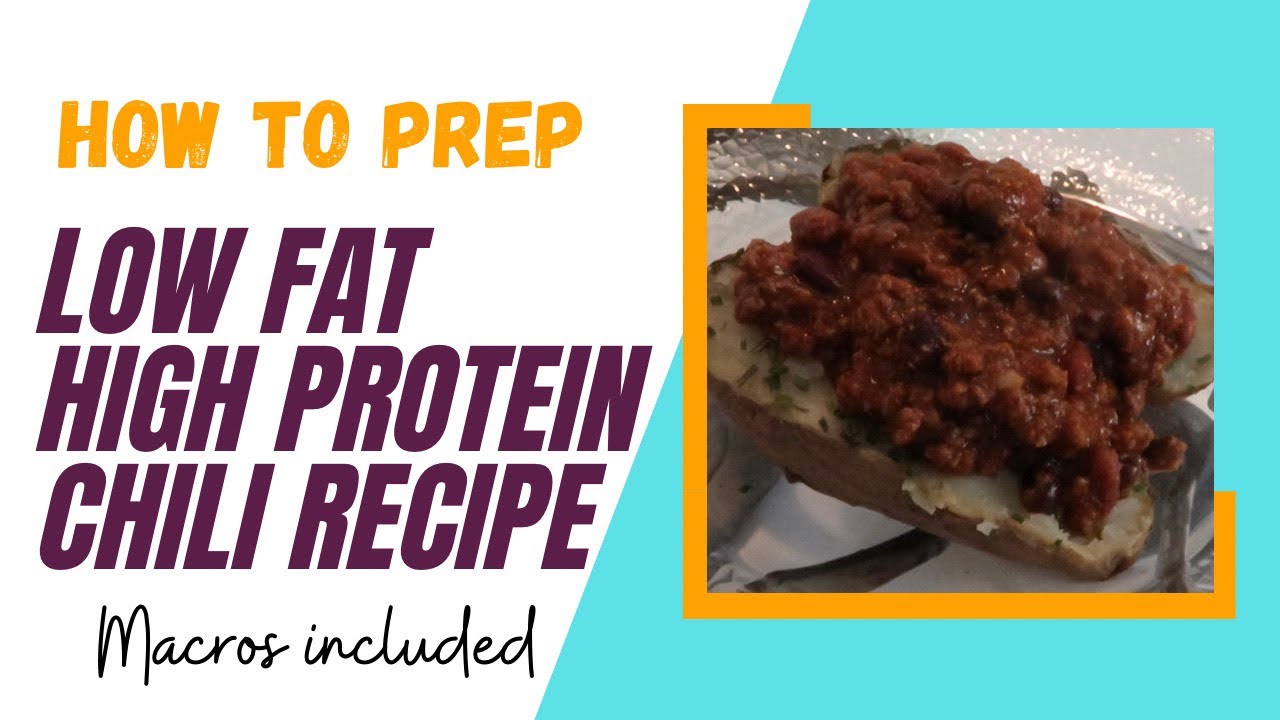 How to make a Low Fat High Protein Chili Recipe Chili Chili