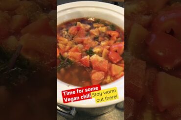 Getting this Vegan Chili Pot going! Winter is upon us! (Grain free)