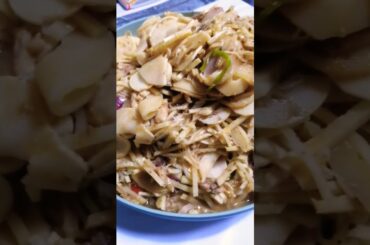 Pinoy recipe - Bamboo w/ sardines & chili sauce..