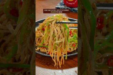 EASY GREEN CHILI PEPPER & TOFU SKIN STIR-FRY RECIPE #recipe #chinesefood #vegetarianrecipes #cooking