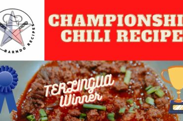 Championship Chili Recipe